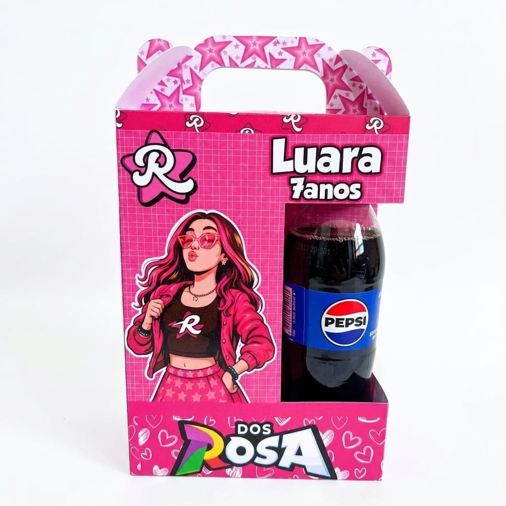 Caixa com suporte pra refrigerante