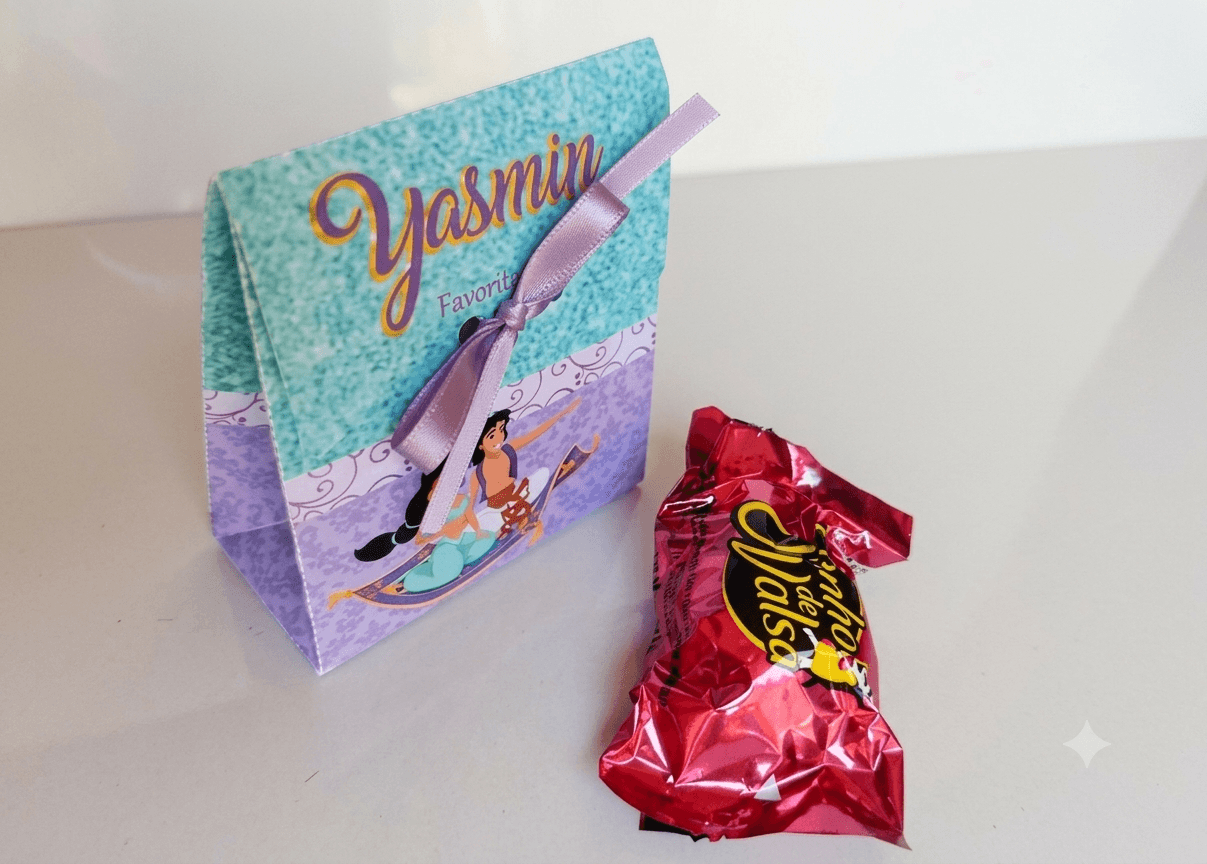 Porta bombom com fitinha